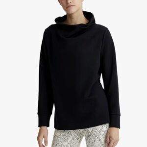 Varley Bristol Black Cowl Neck Oversized Sweatshirt Small